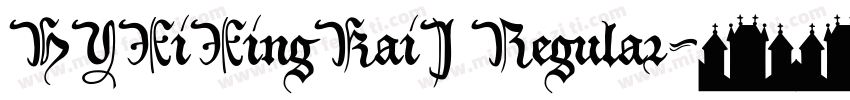 HYXiXingKaiJ Regular字体转换